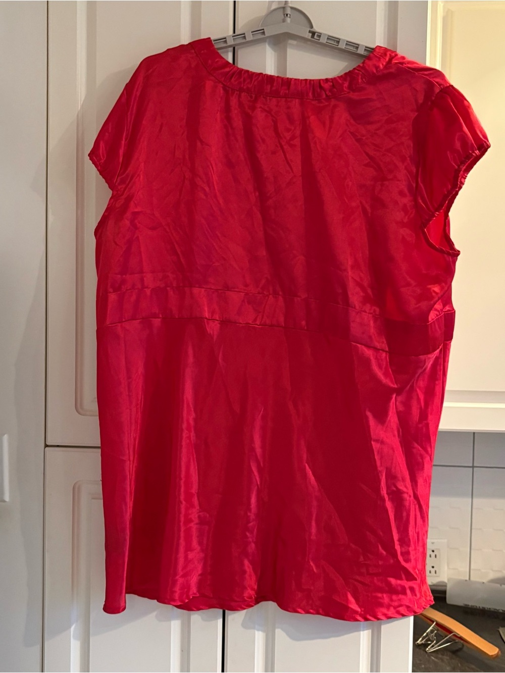 MXM Red Satin tunic - Picture 2 of 5